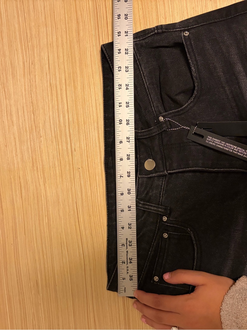 AMIRI Size 29 Black Distressed Logo Patch Skinny Jeans Streetwear Designer Denim - Picture 7 of 10